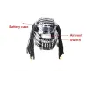 Casque LED lumineux - RVB - effet cascade - tenue de fête - mascarades / Halloween