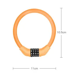 Portable bike lock - anti-theft - 4 digit code combination
