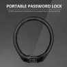 Portable bike lock - anti-theft - 4 digit code combination