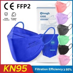 Gezichts-/mondbeschermende maskers - antibacterieel - herbruikbaar - FPP2 - KN95Mondmaskers