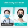 Face / mouth protective face masks - antibacterial - 3-ply - 4D design - FPP2 - KN95