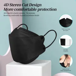 Face / mouth protective face masks - antibacterial - 3-ply - 4D design - FPP2 - KN95