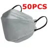 Gezicht / mondbeschermende gezichtsmaskers - antibacterieel - 3-laags - 4D design - FPP2 - KN95Mondmaskers