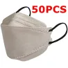 Gezicht / mondbeschermende gezichtsmaskers - antibacterieel - 3-laags - 4D design - FPP2 - KN95Mondmaskers