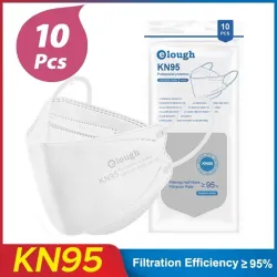 Gelaat / mondbeschermende maskers - antibacterieel - herbruikbaar - 4-laags - FPP2 - KN95 - zwart / witMondmaskers