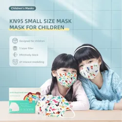 Gezichts/mondbeschermende maskers - antibacterieel - 5-laags - FPP2 - KN95 - voor kinderenMondmaskers