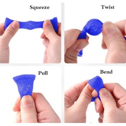 Squeeze fidget toy - anti-stress - filet tube avec boule de marbre