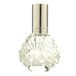 Flacon en verre cristal - avec atomiseur - pour parfum - réutilisable - 15ml