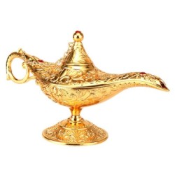Lampe magique creuse traditionnelle d'Aladdin - Ornement vintage