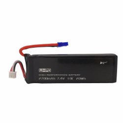 Batterie Hubsan H501S X4 - 7.4V 2700mAh 10C H501S-14 - 3 pièces - 1 câble