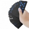 Cartes à jouer de poker noires - étanches - avec étui