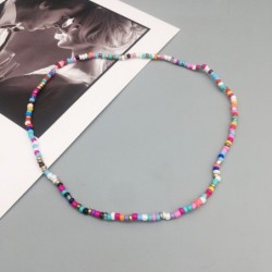 Classic short necklace - with colorful beads - elastic threadNecklaces