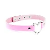 Sexy Vintage choker - korte leren ketting met hartje - verstelbaarHalskettingen