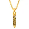 Pendentif en forme de balle - avec collier - acier inoxydable
