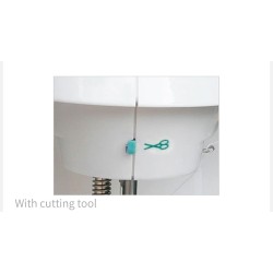 Mini naaimachine - draagbaar - voetpedaal / handtafel / draden - met lichtTextiel