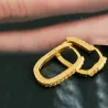 Modieuze geometrische oorbellen - met zirkoon - 925 sterling zilverOorbellen