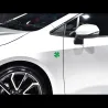 Aluminium auto / motor sticker - klavertje vierStickers