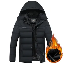 Dikke warme winterjas met capuchonJassen
