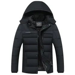 Dikke warme winterjas met capuchonJassen