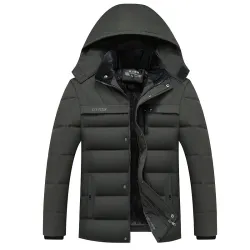 Dikke warme winterjas met capuchonJassen