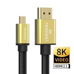 Micro HDMI naar HDMI kabel - 2.1 3D 8K 1080P - hoge snelheid - voor GoPro Hero 7 6 5 / Sony A6000 / Nikon / Canon camera'sKabels