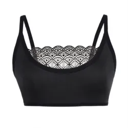 Sexy wireless bra - short top - with laceLingerie