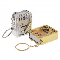 Mini Sainte Bible - Croix - coeur - cristal - porte-clés