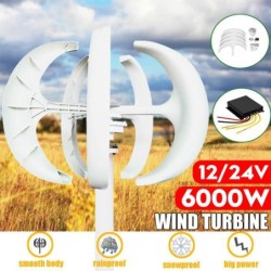 Windturbinegenerator - met controller - 5 schoepen - 6000W - 24VWind