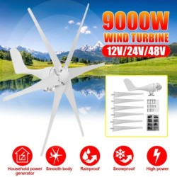 Windturbinegenerator - 6 bladen - driefasig - 9000W - 48VWind