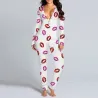 Lange slaap jumpsuit - sexy pyjama - met te openen buttflapLingerie