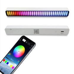 Tube coloré RVB - bande LED - USB - Bluetooth - lampe rythme voix/musique