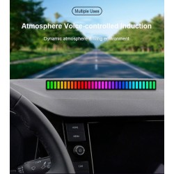 Tube coloré RVB - bande LED - USB - Bluetooth - lampe rythme voix/musique