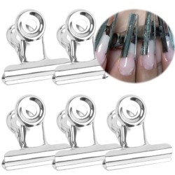 Extension pinching clips - for acrylic / gel nails - stainless steel