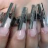Extension pinching clip for nail beauty - curving - design - stainless steel - 6 / 12 pieces - ideal for acrylic tips