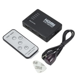 5 in/1 out - HDMI switcher - splitter - HUB - met IR afstandsbediening - 1080P - voor HDTV DVD BOXSplitters