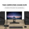 HDMI KVM switch - met extender - 4 USB 2.0 - 4K30Hz 1080P60HzHDMI-schakelaars