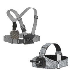 Hoofd- / borstriem - harnas - voor / achterbevestiging - sterke elastische riem - met accessoires - voor GoPro-camera'sBevest...