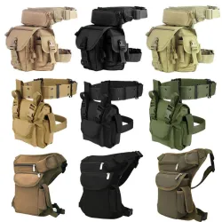 Sac de jambe tombant - avec ceinture / ceinture d'épaule - étanche - type militaire / tactique