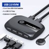 KVM-switch - USB 2.0 / 3.0 - voor Windows 10 / pc / toetsenbord / muis / printer - delen / koppelenHDMI-schakelaars