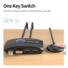 KVM-switch - USB 2.0 / 3.0 - voor Windows 10 / pc / toetsenbord / muis / printer - delen / koppelenHDMI-schakelaars