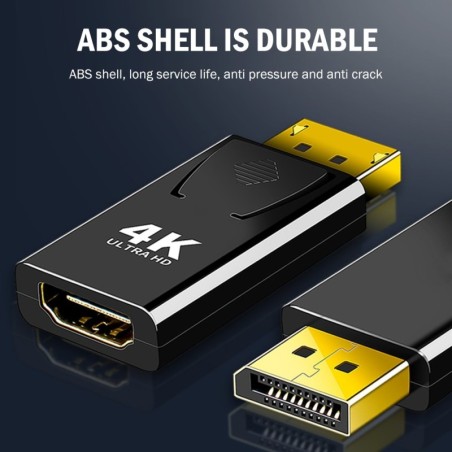 DP naar HDMI converter - adapter - 4K - voor pc / tv / projectorenSplitters