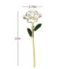Rose trempée dans l'or 24 carats - avec support - anniversaire / Saint Valentin / cadeau de mariage
