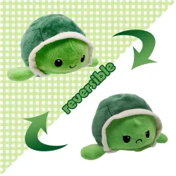 Tortue réversible - peluche pour enfant