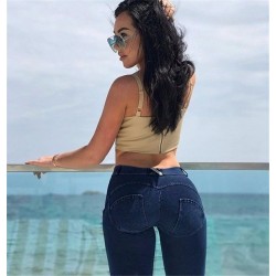 Sexy jeans - skinny pants - with low waist / push upWomen's fashion