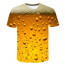 3D printed t-shirt - beer bubbles