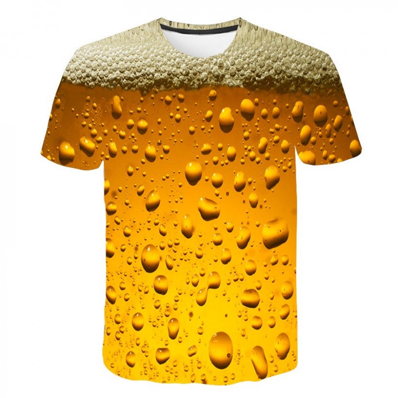 3D geprint t-shirt - bierbellenT-Shirts