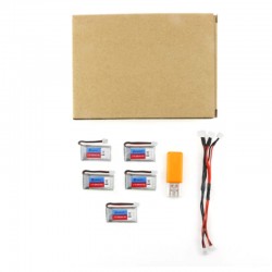 Eachine E011 - 3.7V - 260MAH - Batterie 30C / Chargeur USB - 5 pièces