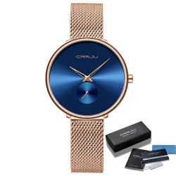 CRRJU - modieus luxe horloge - met mesh band - waterdichtHorloges
