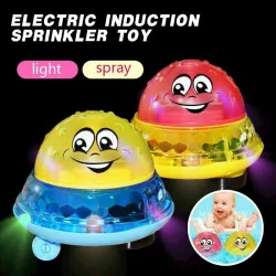 Jouet de bain pour bébé - boule à induction électrique - avec lumière / musique