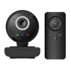 USB WebCam - avec télécommande / microphone - suivi intelligent - mise au point automatique - HD - 1080P